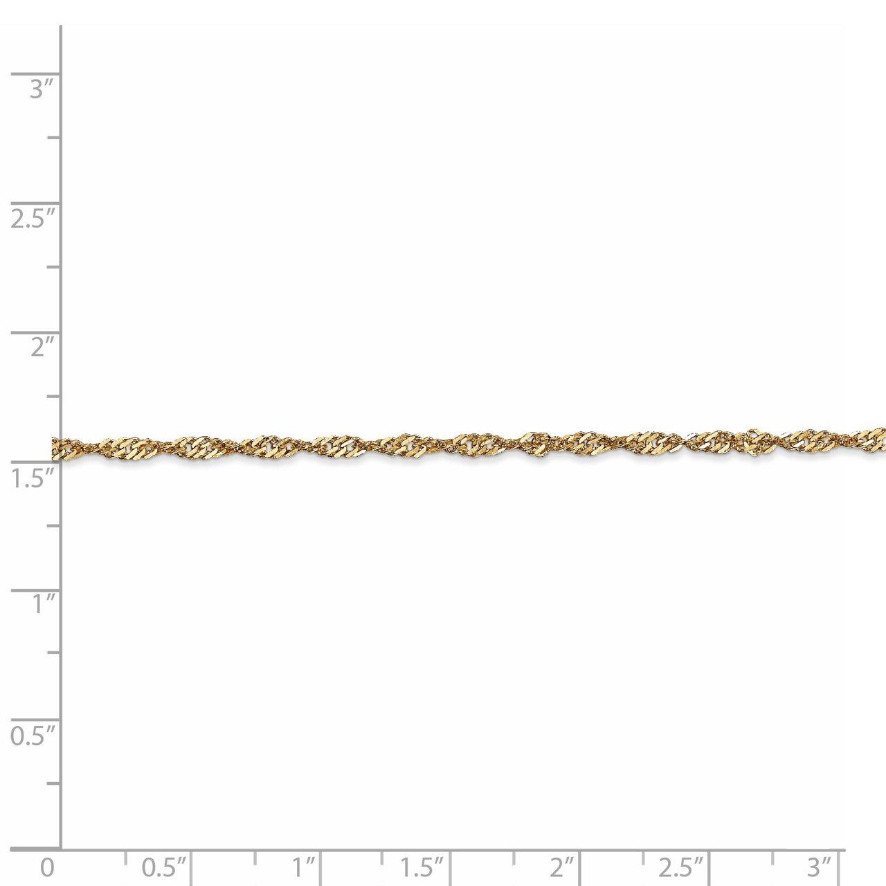 Leslie's 14K 1.9mm Singapore Chain-3