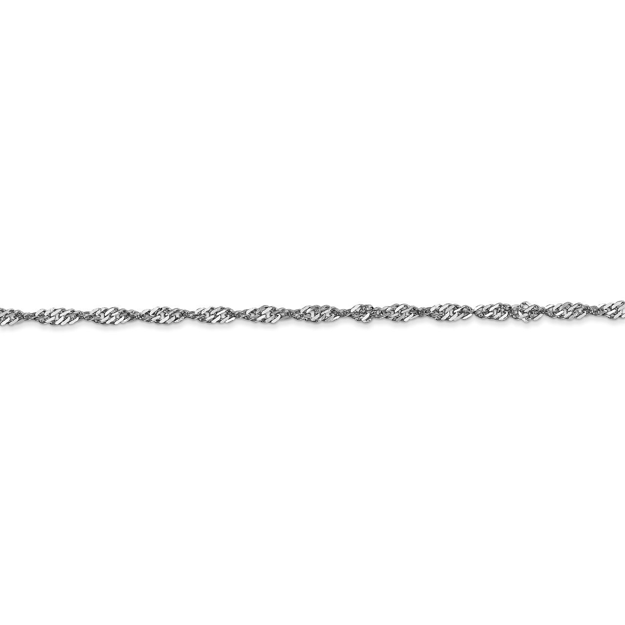 Leslie's 14K White Gold Singapore Chain-1