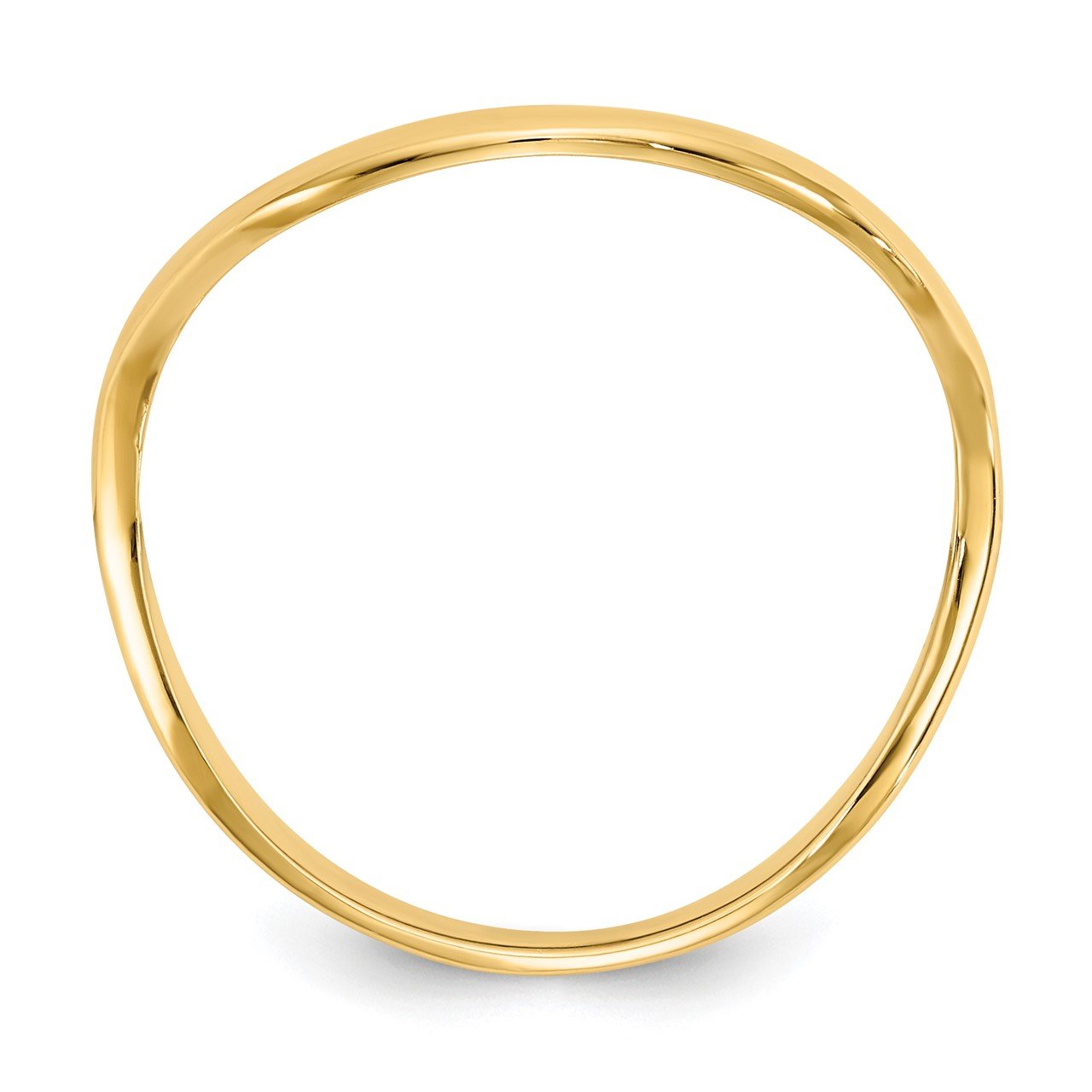 14K Wave Fashion Thumb Ring-1