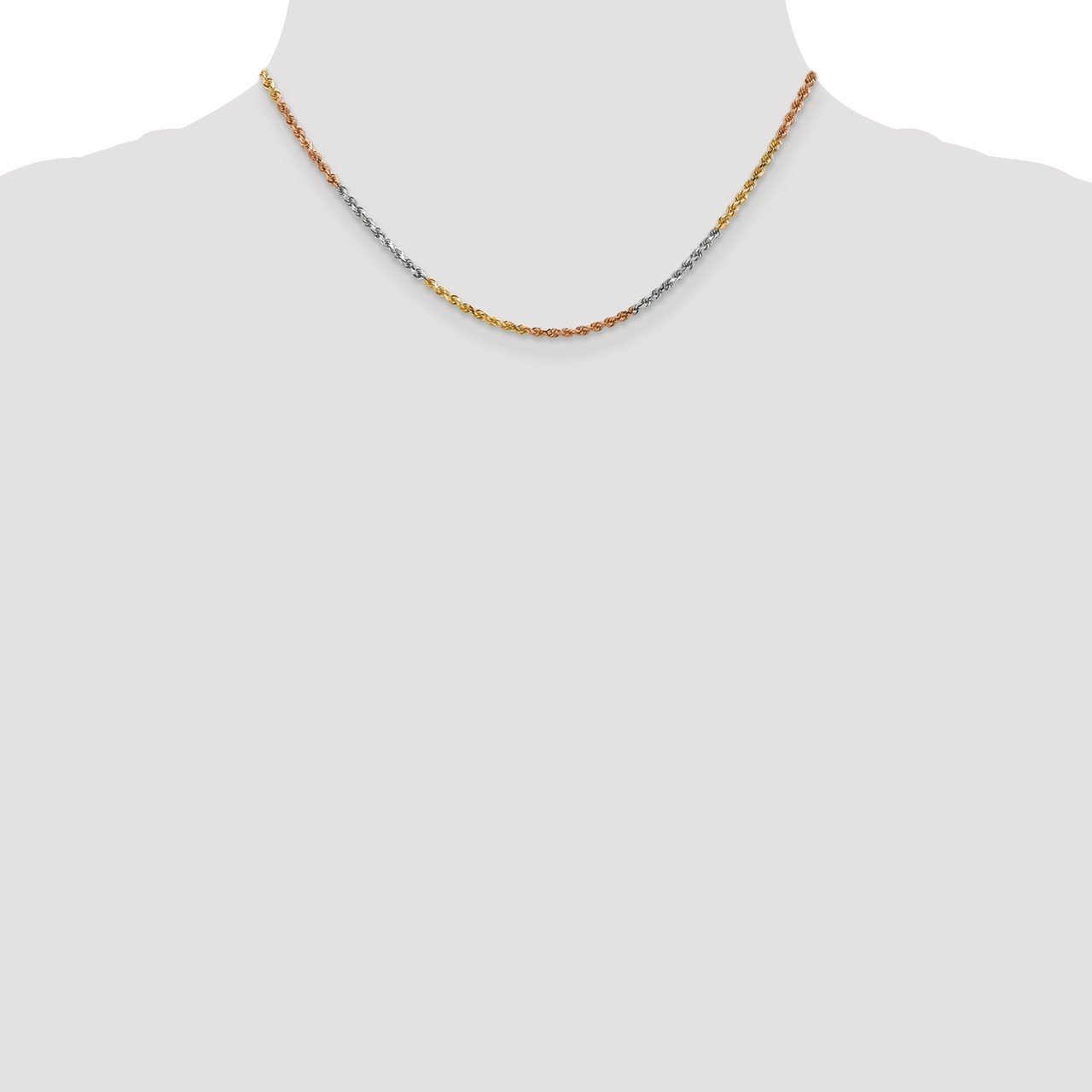 14k Tri-Color 2.5mm D/C Rope Chain-1