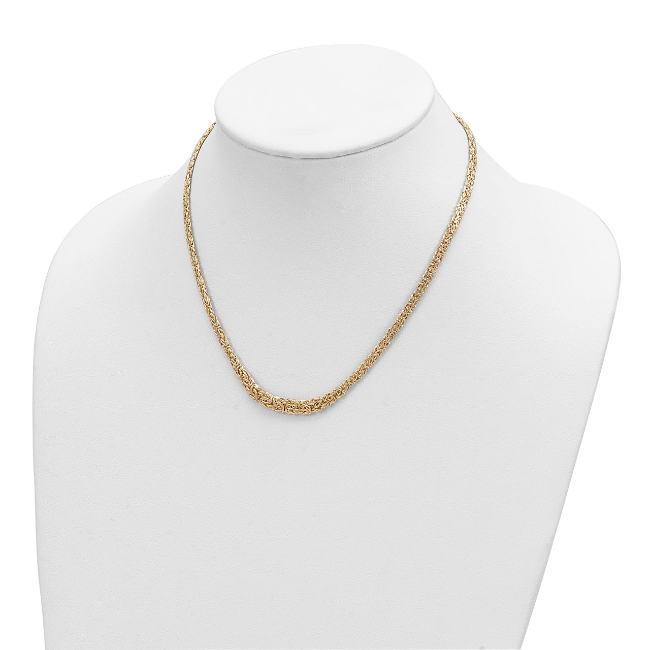 14K Polished Fancy Link Necklace-1