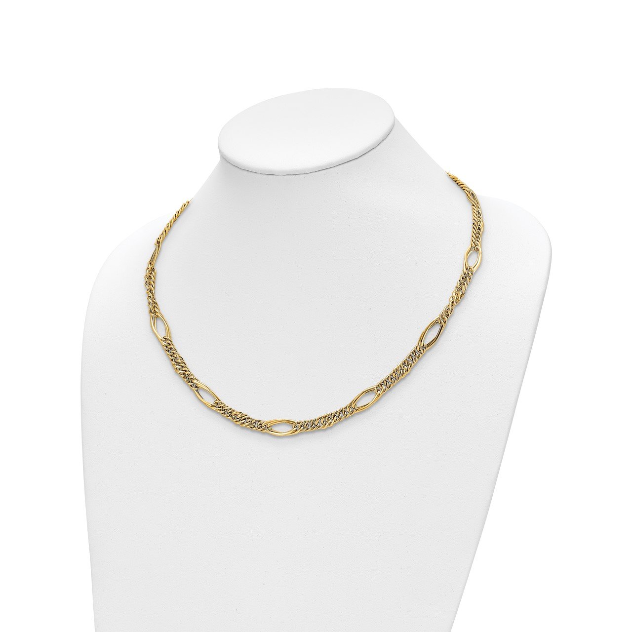 Leslie's 14k Polished Fancy Link Necklace-1