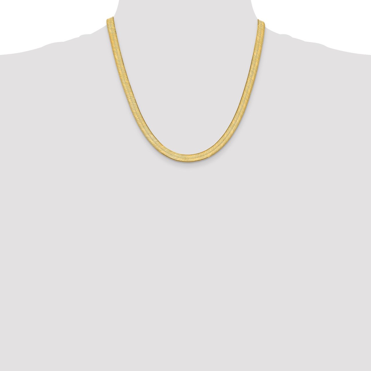 14k 6.5mm Silky Herringbone Chain-1