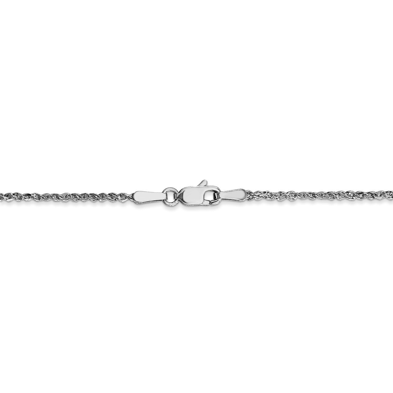 14K White Gold 1.7mm Ropa Chain-3
