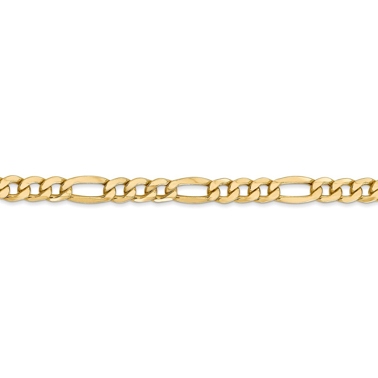 Leslie's 14K 5.35mm Semi-Solid Figaro Chain-2
