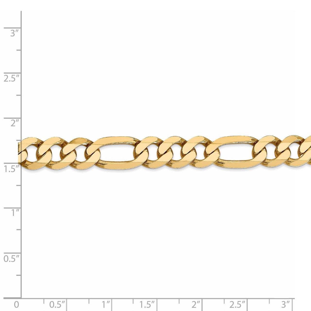 Leslie's 14K 8.75mm Flat Figaro Chain-4