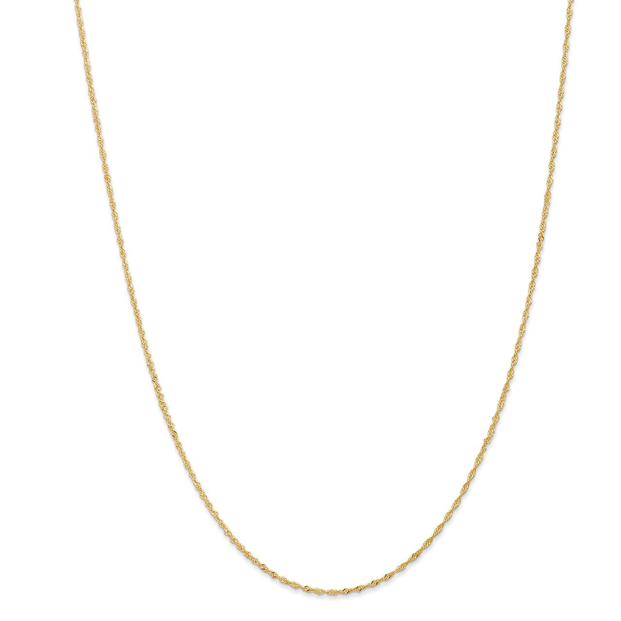 14k 1.10mm Singapore Chain