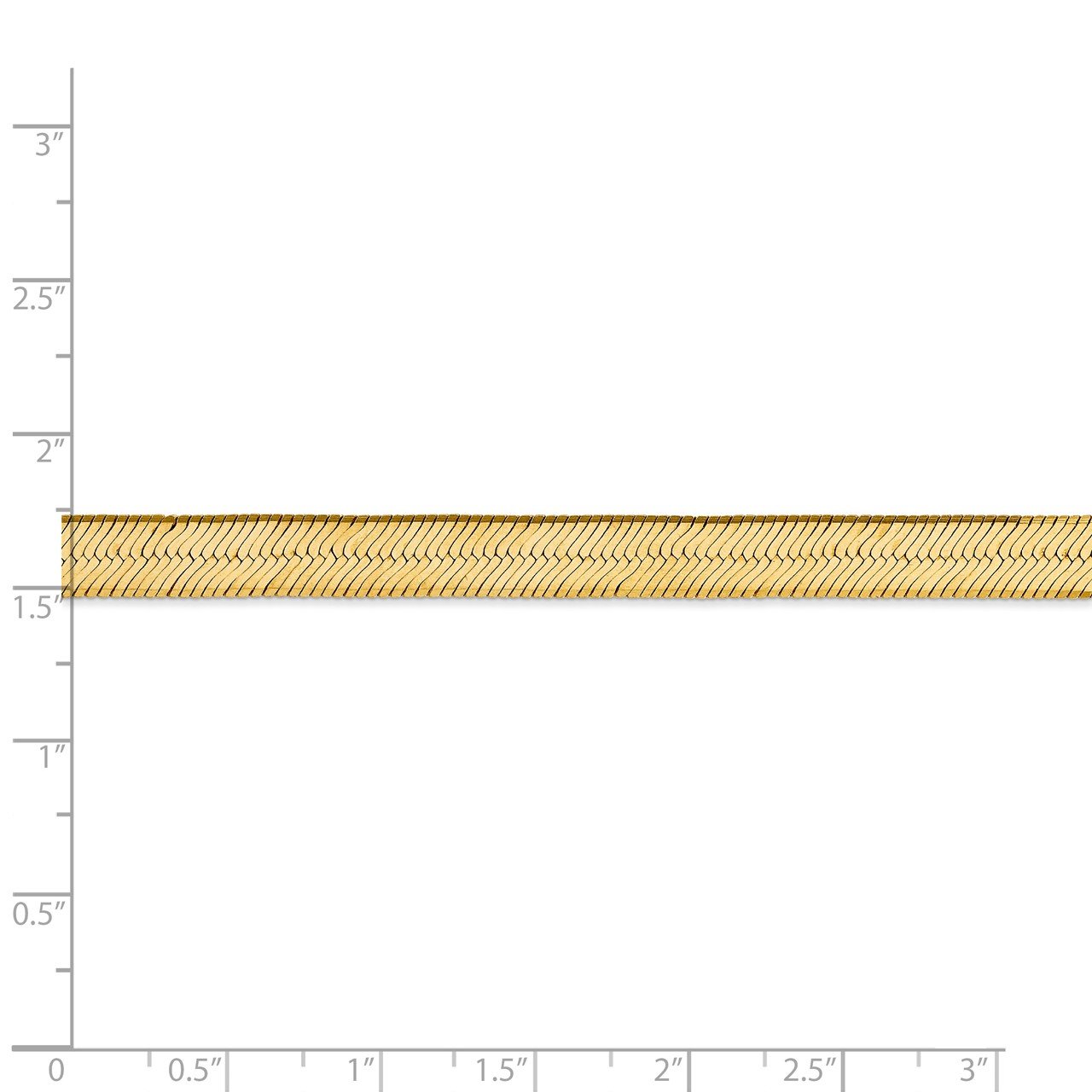 14k 6.5mm Silky Herringbone Chain-4