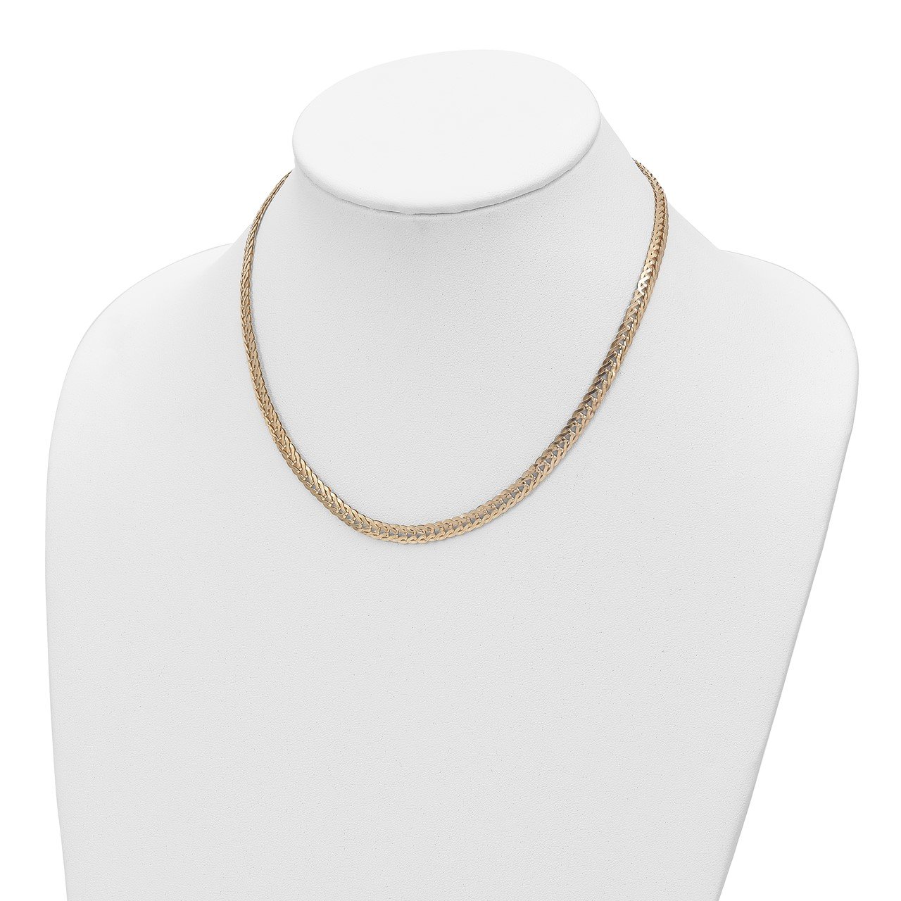 14k Polished Fancy Link 17in Necklace-1