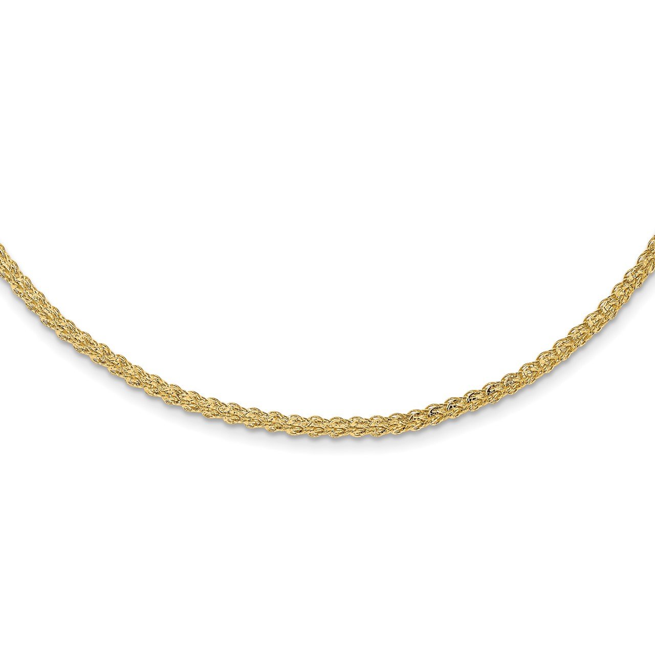 14K Polished Fancy Link Necklace