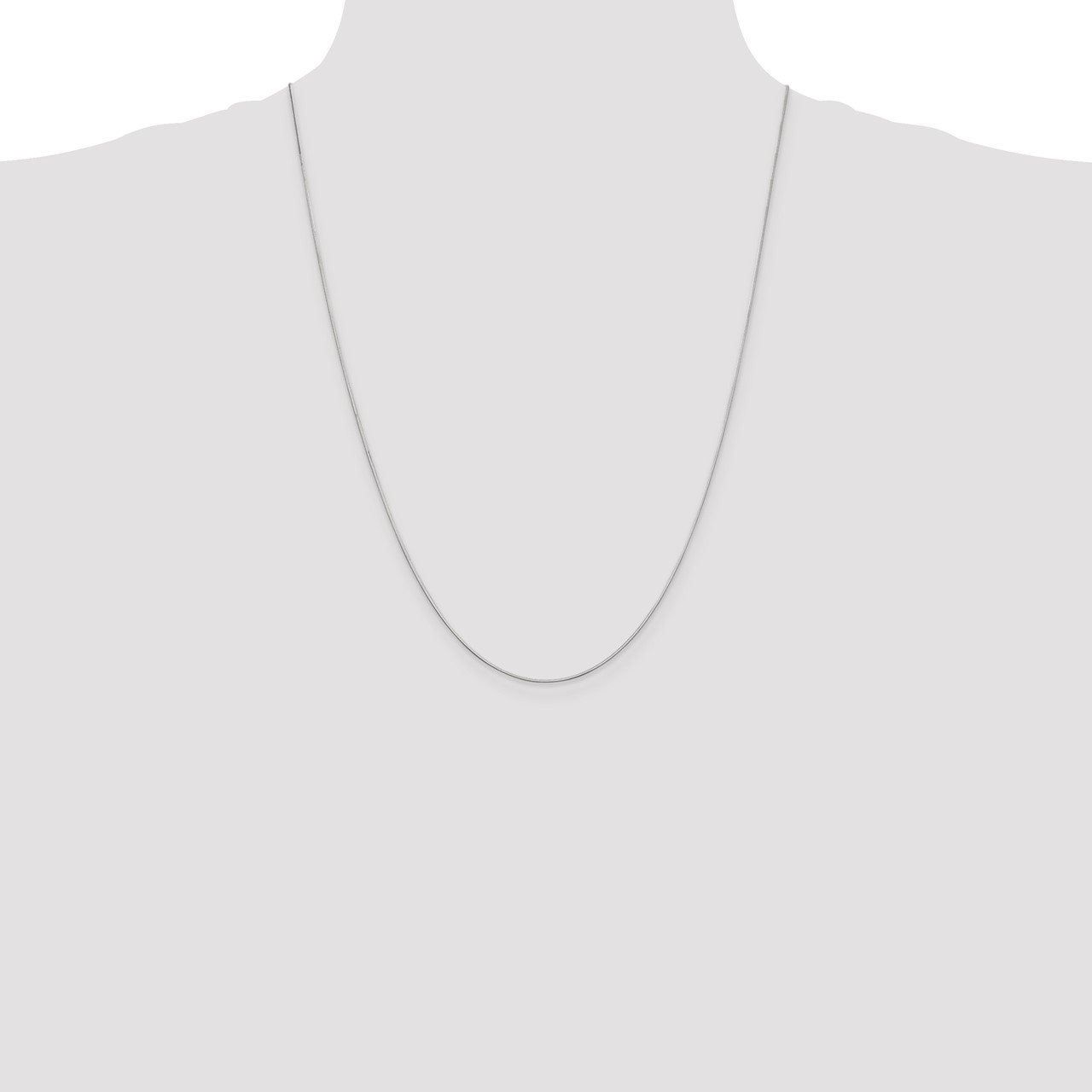 14k WG .8mm Octagonal Snake Chain-1