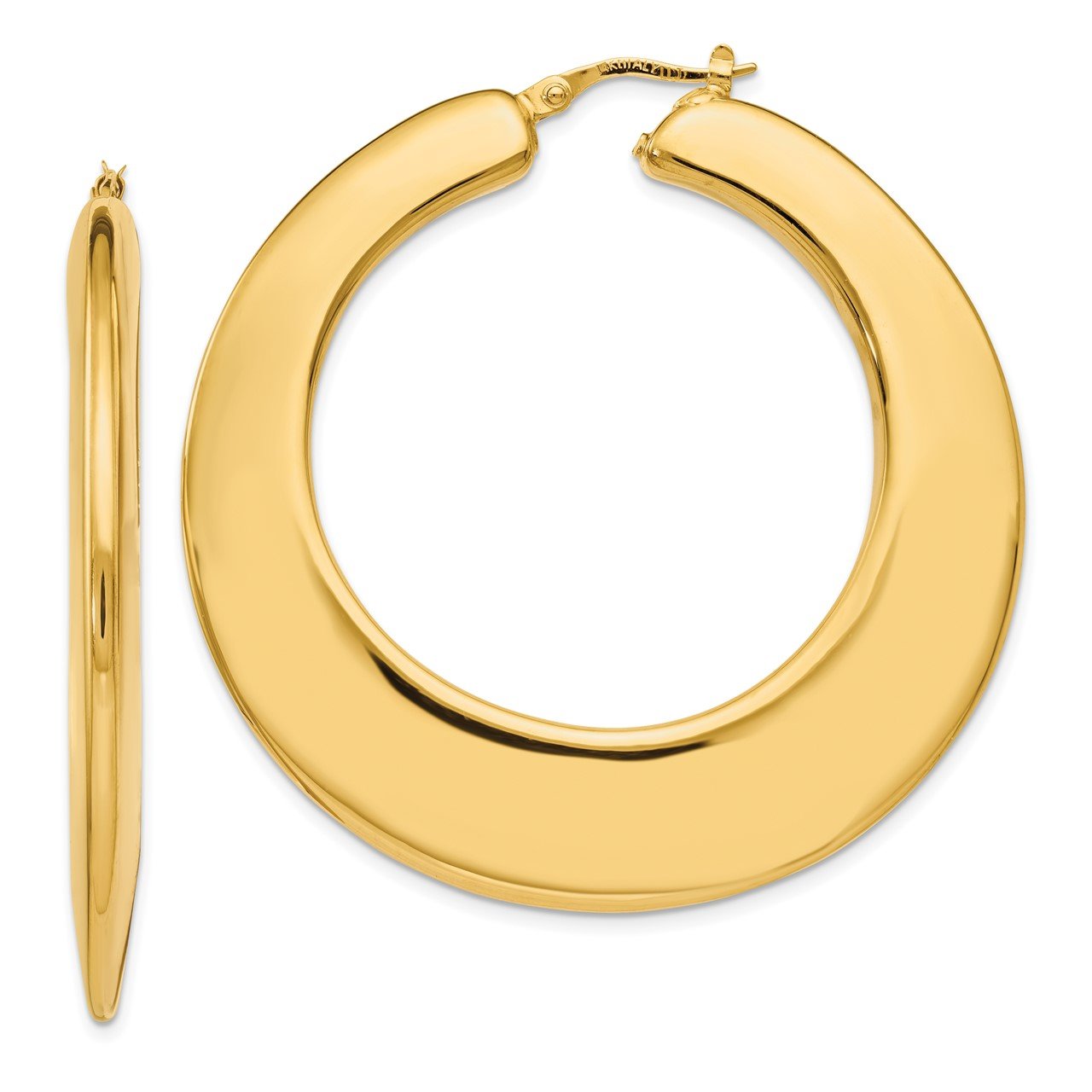 Leslie's 14K Polished Hoop Earrings