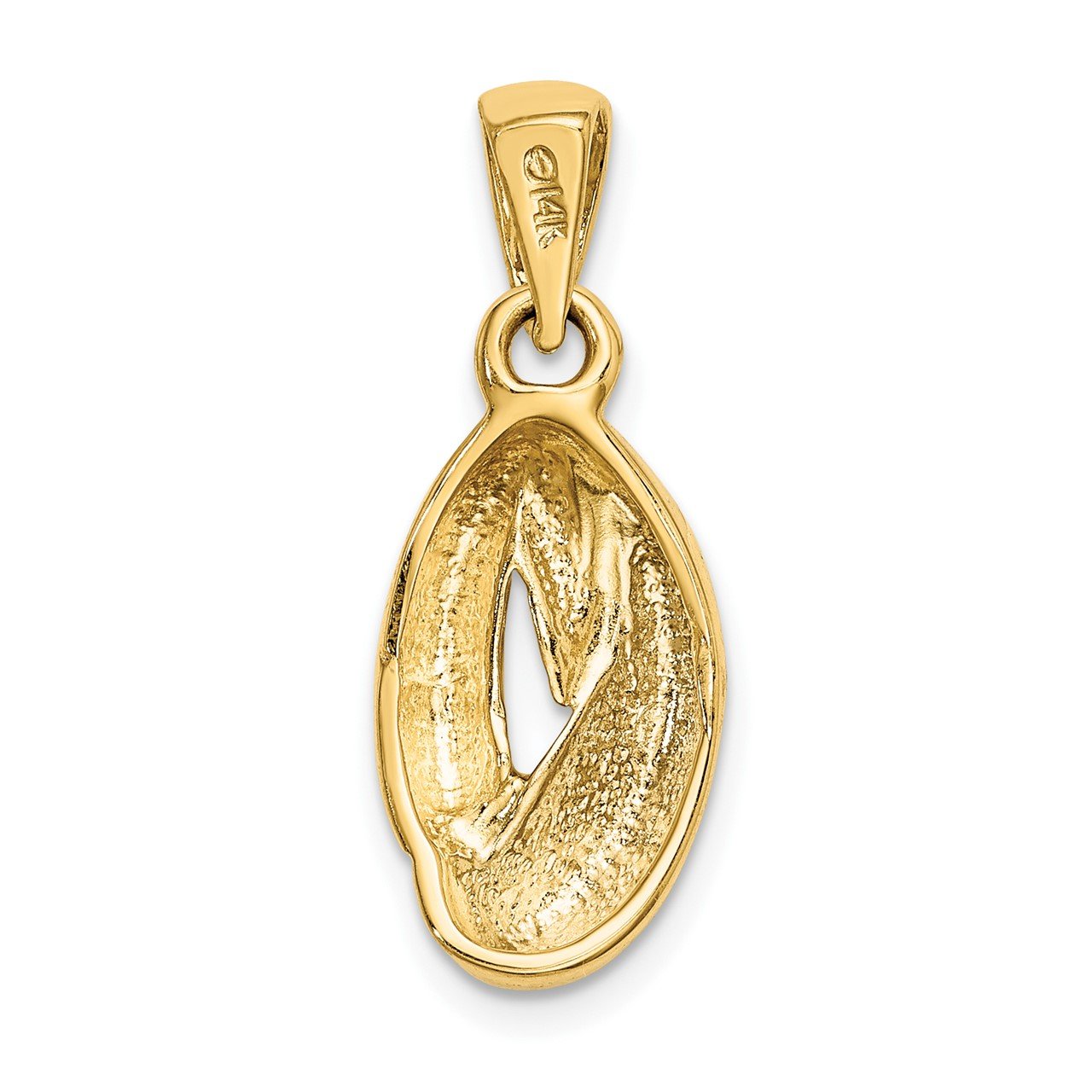 14k Two-Tone Oval Fashion Pendant-3