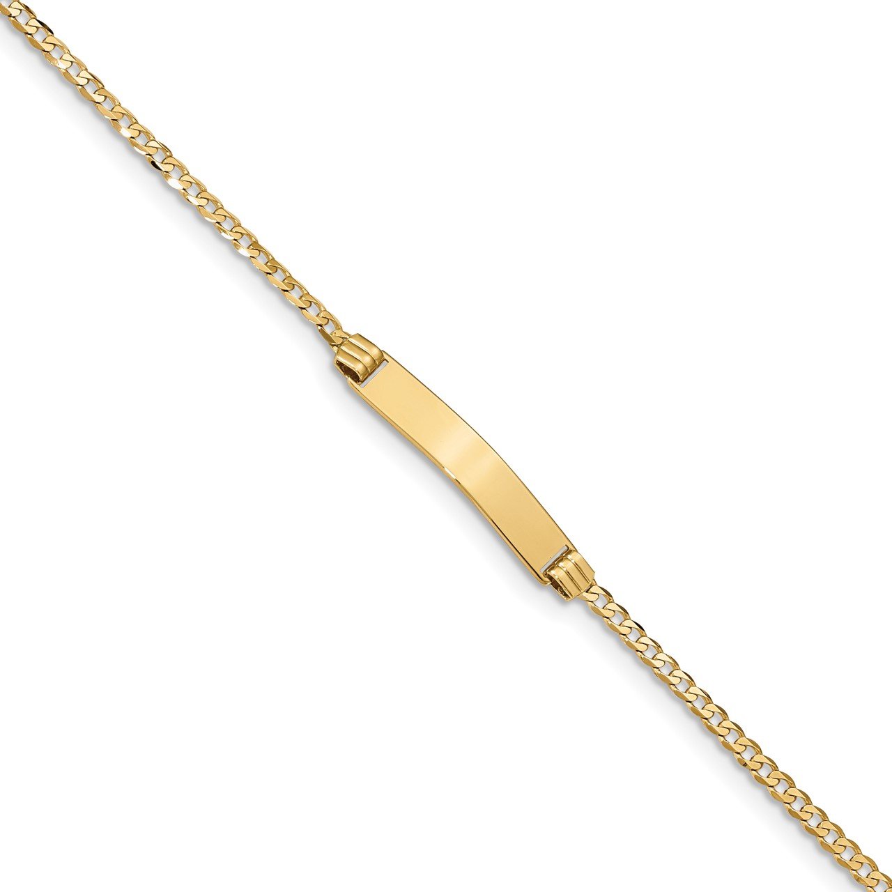 14k Curb Link ID Bracelet