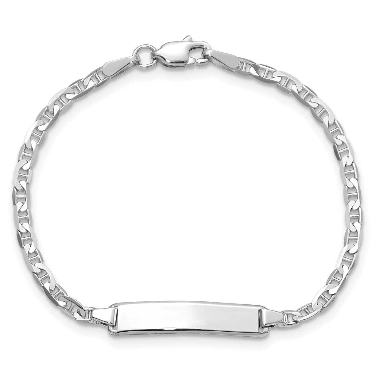 14k WG Anchor Link ID Bracelet-3
