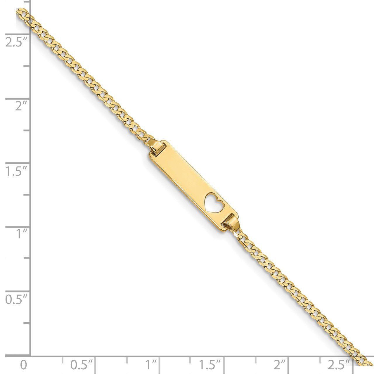 10k Flat Curb Link ID Bracelet-2