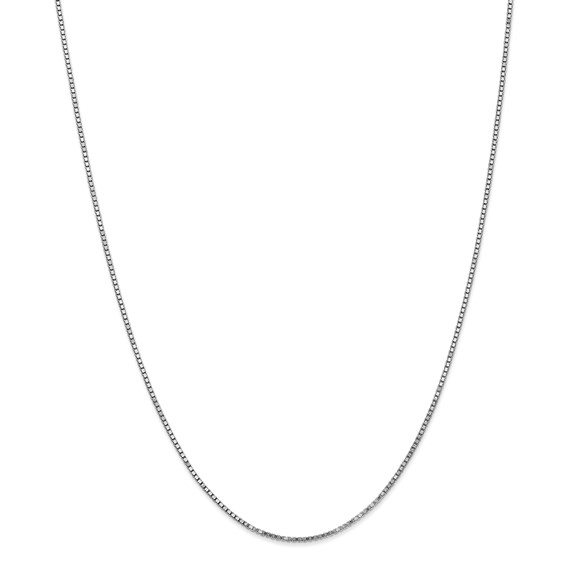 14k WG 1.3mm Box Chain