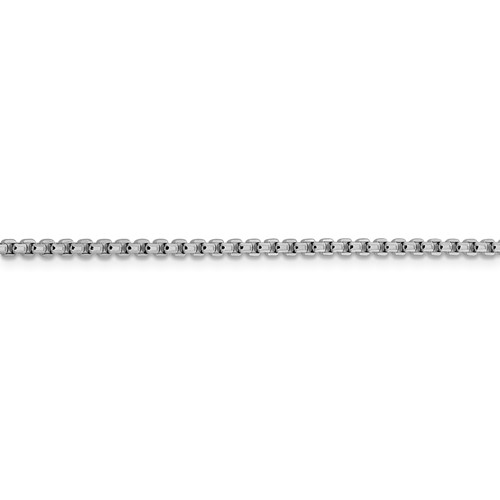 Leslie's 14K White Gold 2.5mm D/C Round Box Chain