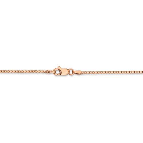14k Rose Gold 1.3mm Box Chain-2