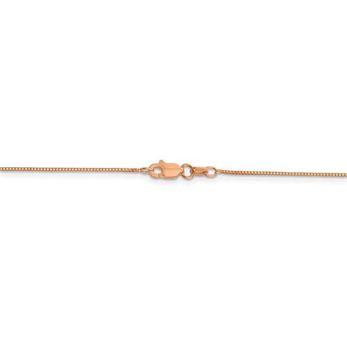14k Rose Gold .70mm Box Chain-2
