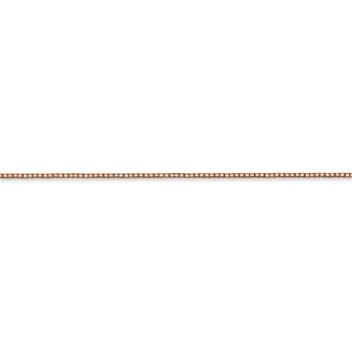 14k Rose Gold .9mm Box Chain-1