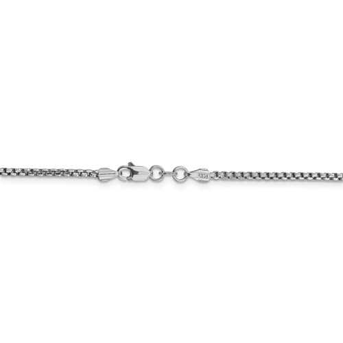 14k WG 1.75mm Semi-Solid Round Box Chain-2