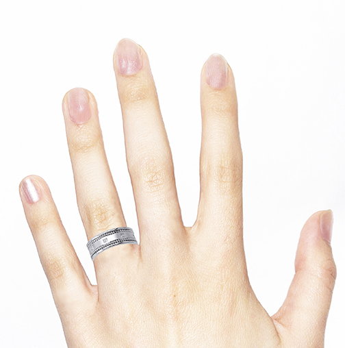 14k White/Yellow/Rose Gold Natural Diamond Unisex Band-0