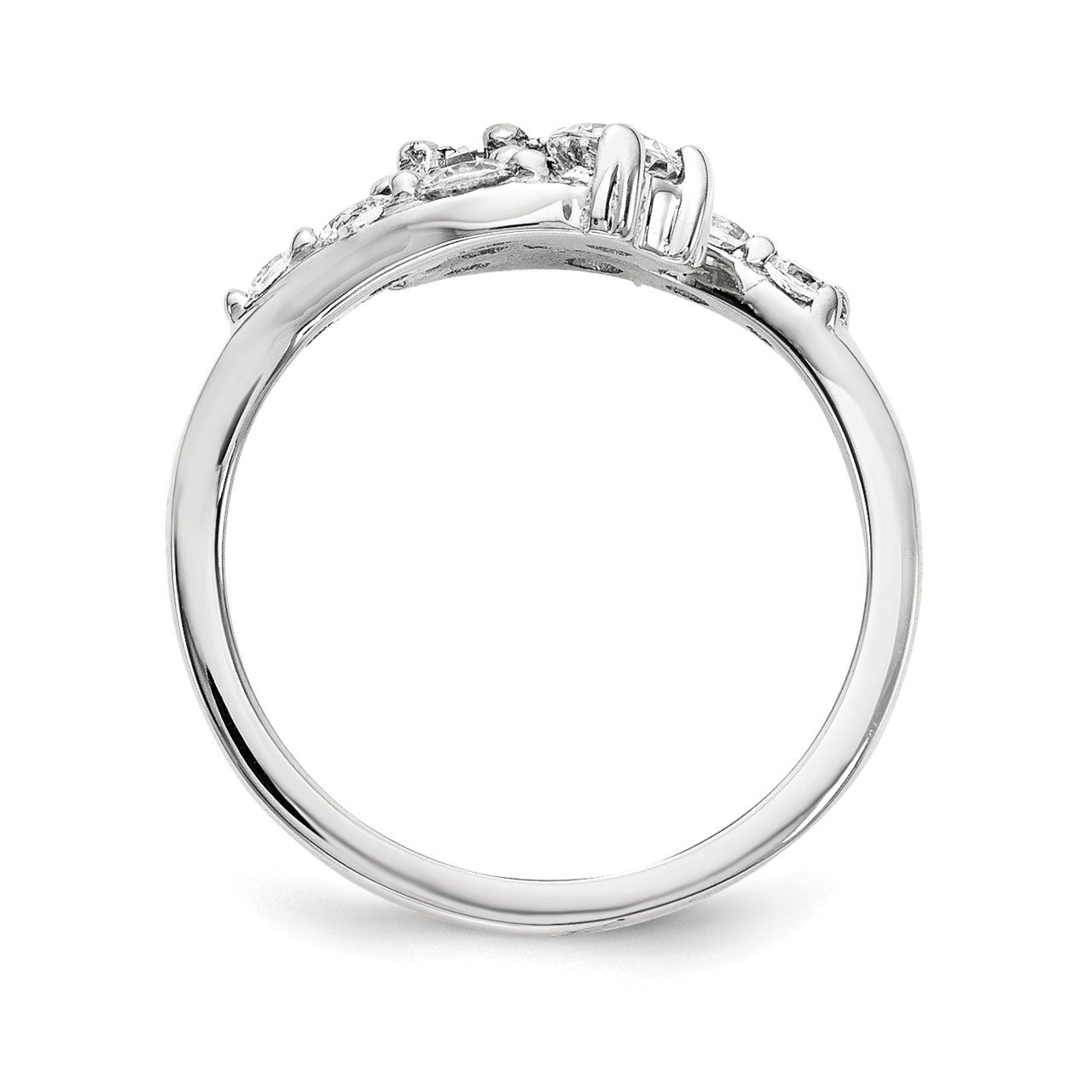 14KW AAA Diamond 2-stone Ring Semi-Mount - 2.6 mm center stones-1