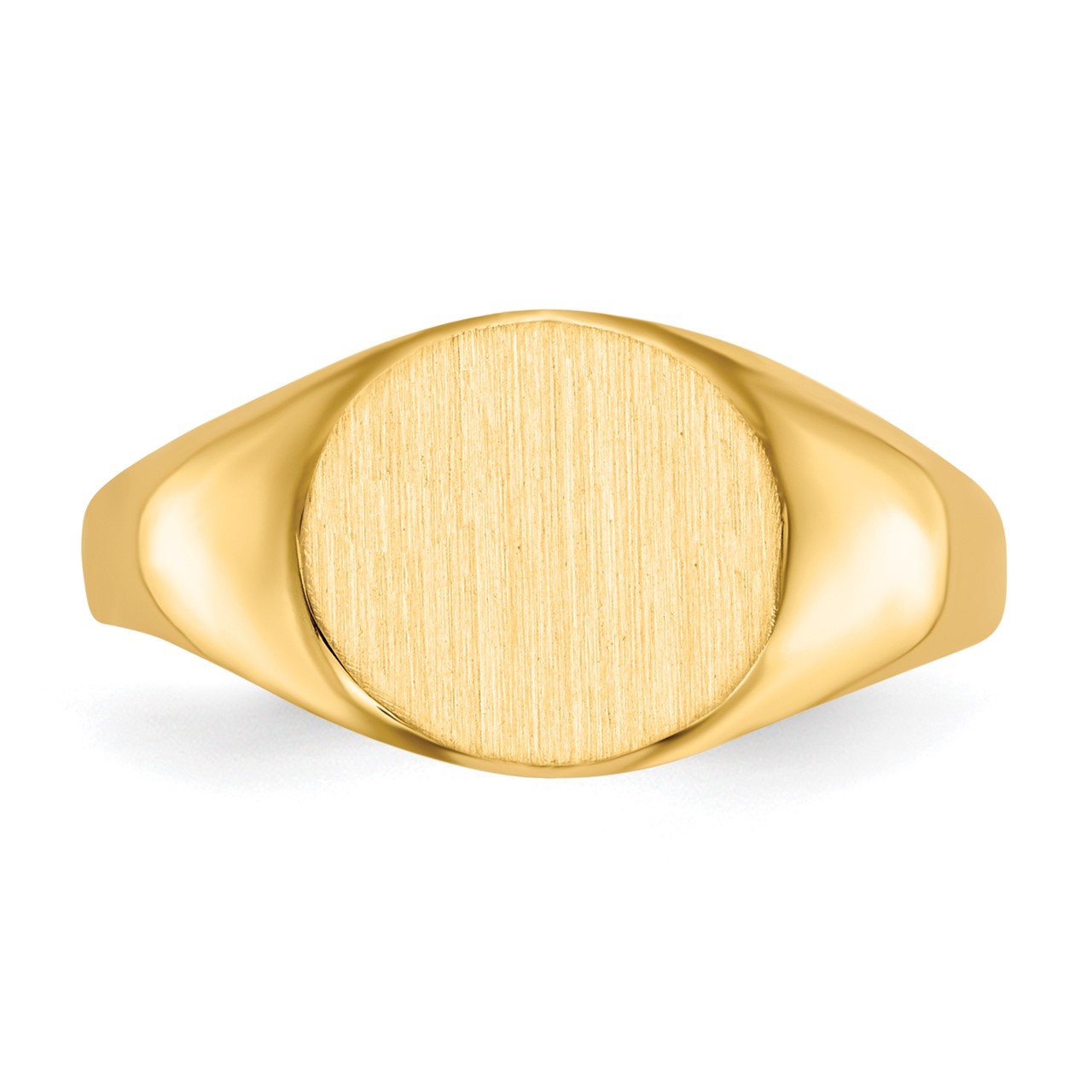 14k 8.5x9.5mm Open Back Signet Ring-3