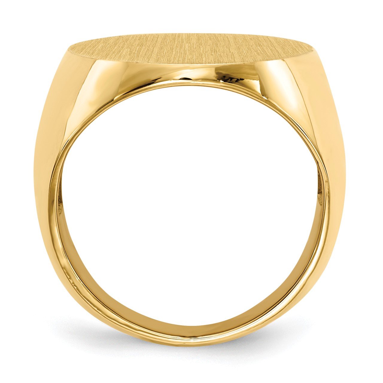 14k 26.5x19.0mm Open Back Mens Signet Ring-1