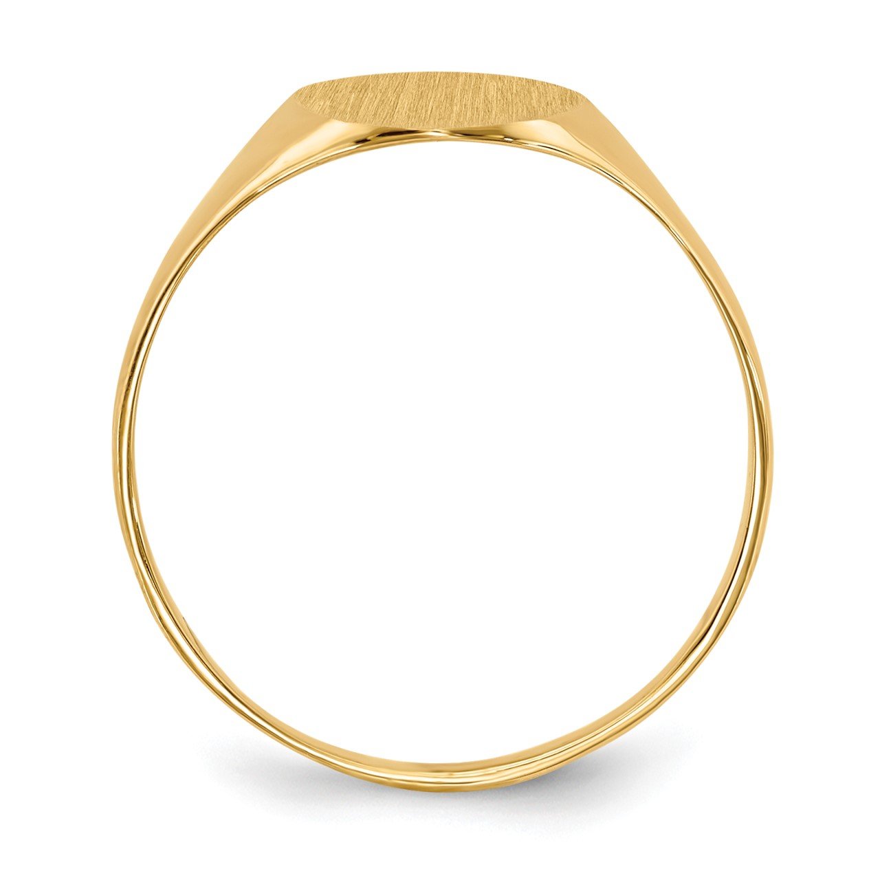 14k 10.0x8.5mm Closed Back Signet Ring-1