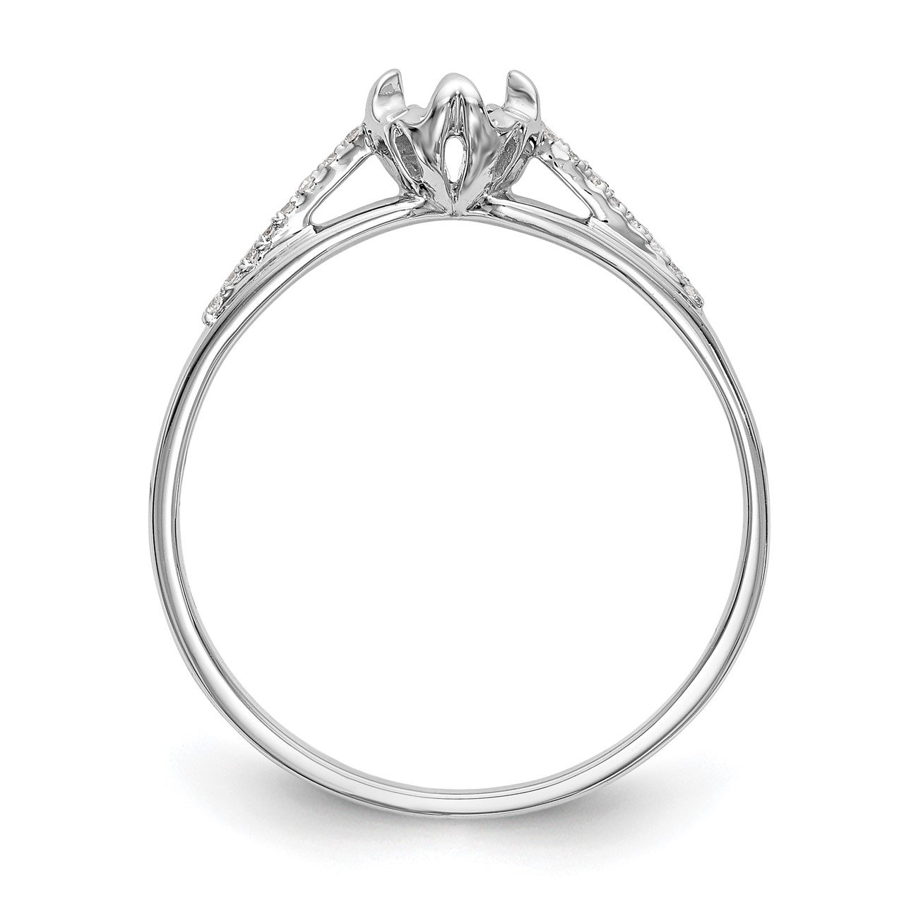 14K White Gold Complete Diamond Promise/Engagement Ring-1