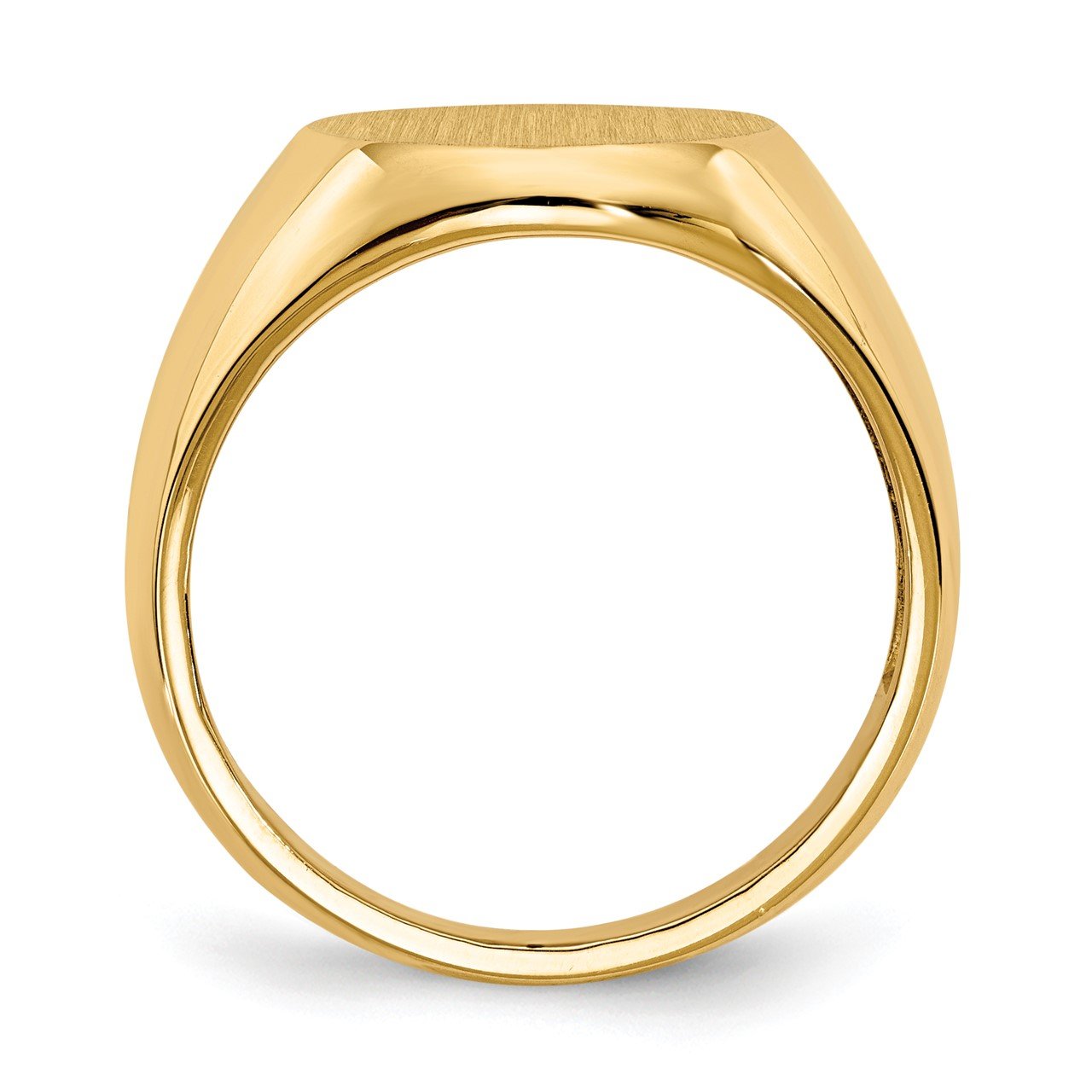 14k 16.0x13.5mm Open Back Men's Signet Ring-1