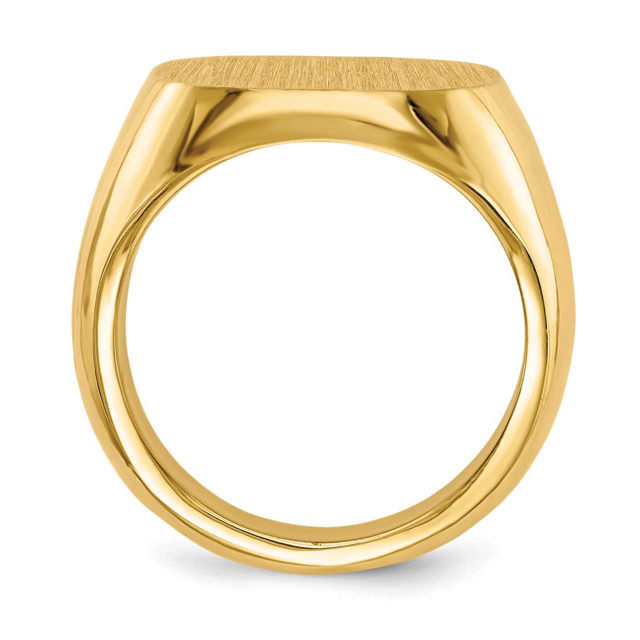 14k 17.0x17.0mm Closed Back Mens Signet Ring-1
