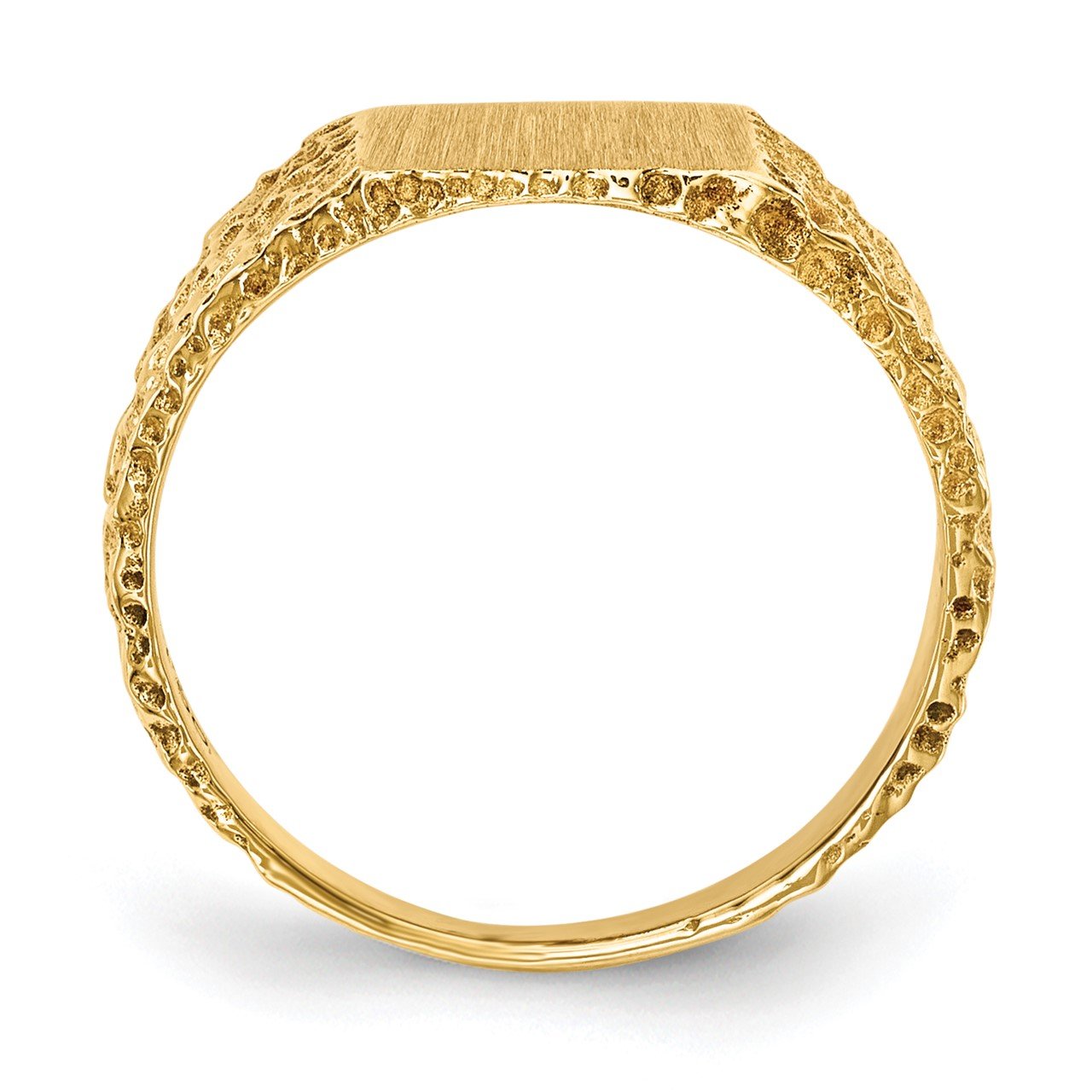 14k 7.0x8.0mm Open Back Signet Ring-1