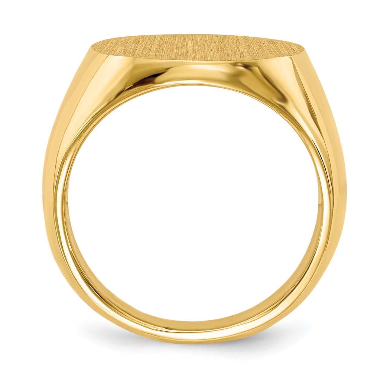 14k 15.0x15.5mm Closed Back Signet Ring-1