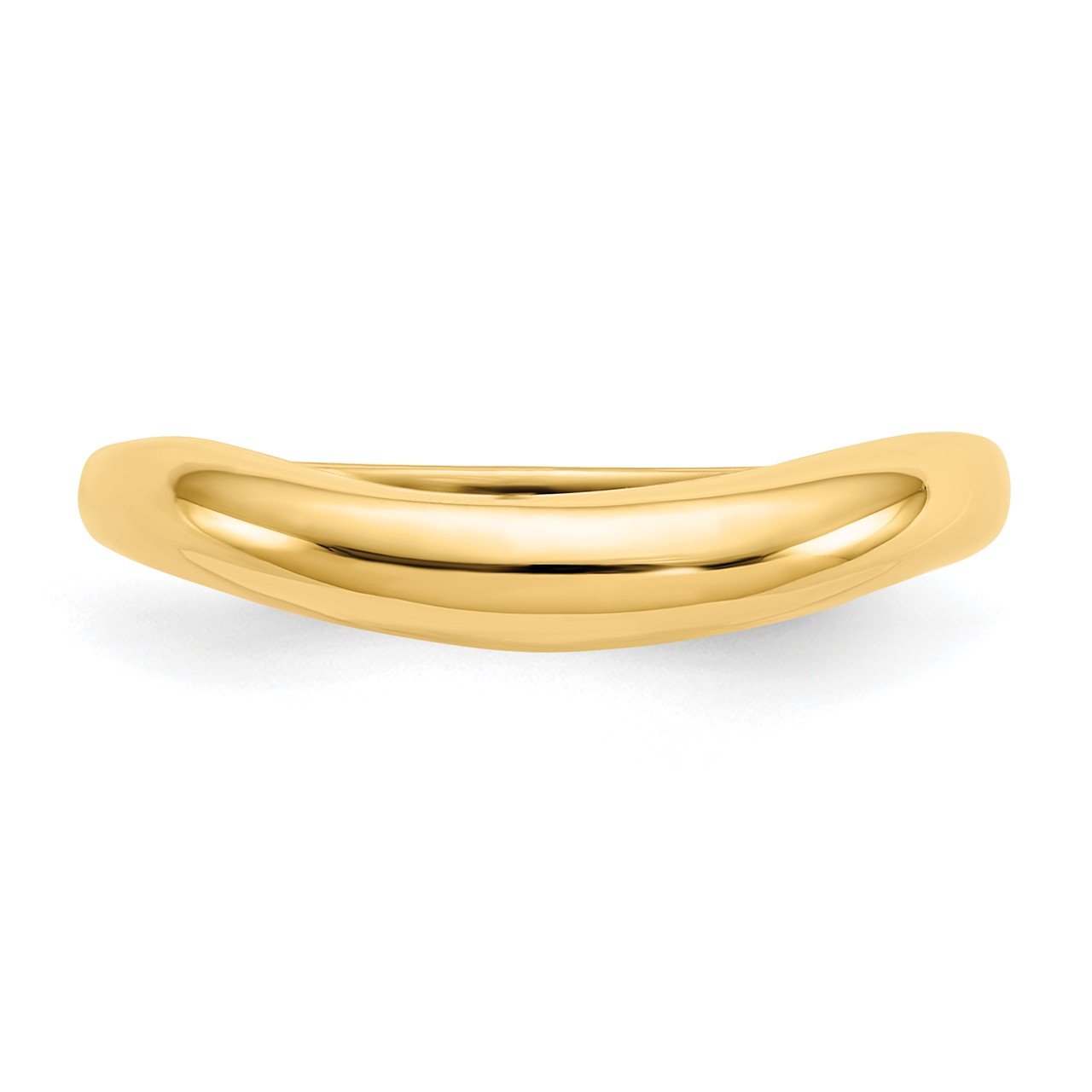 14k Polished Stackable Wave Ring-4