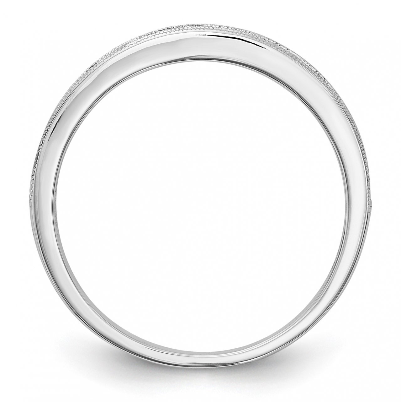 14k White Gold Pink Sapphire Band-1