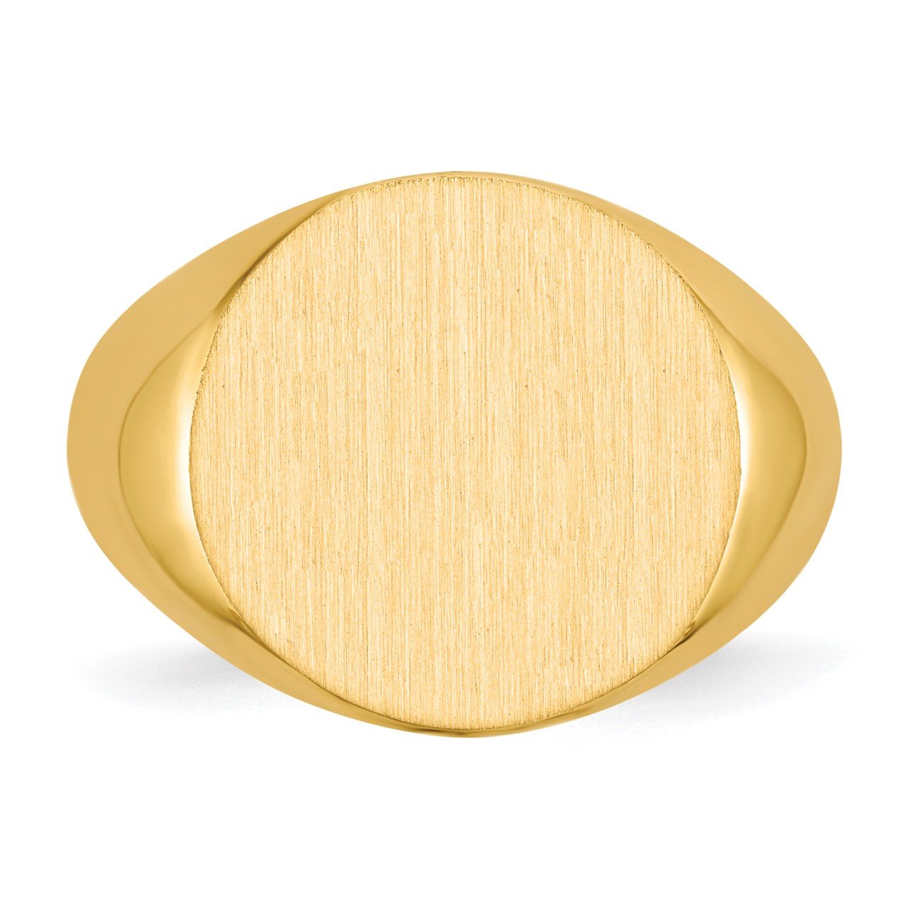 14k 15.0x15.5mm Closed Back Signet Ring-3