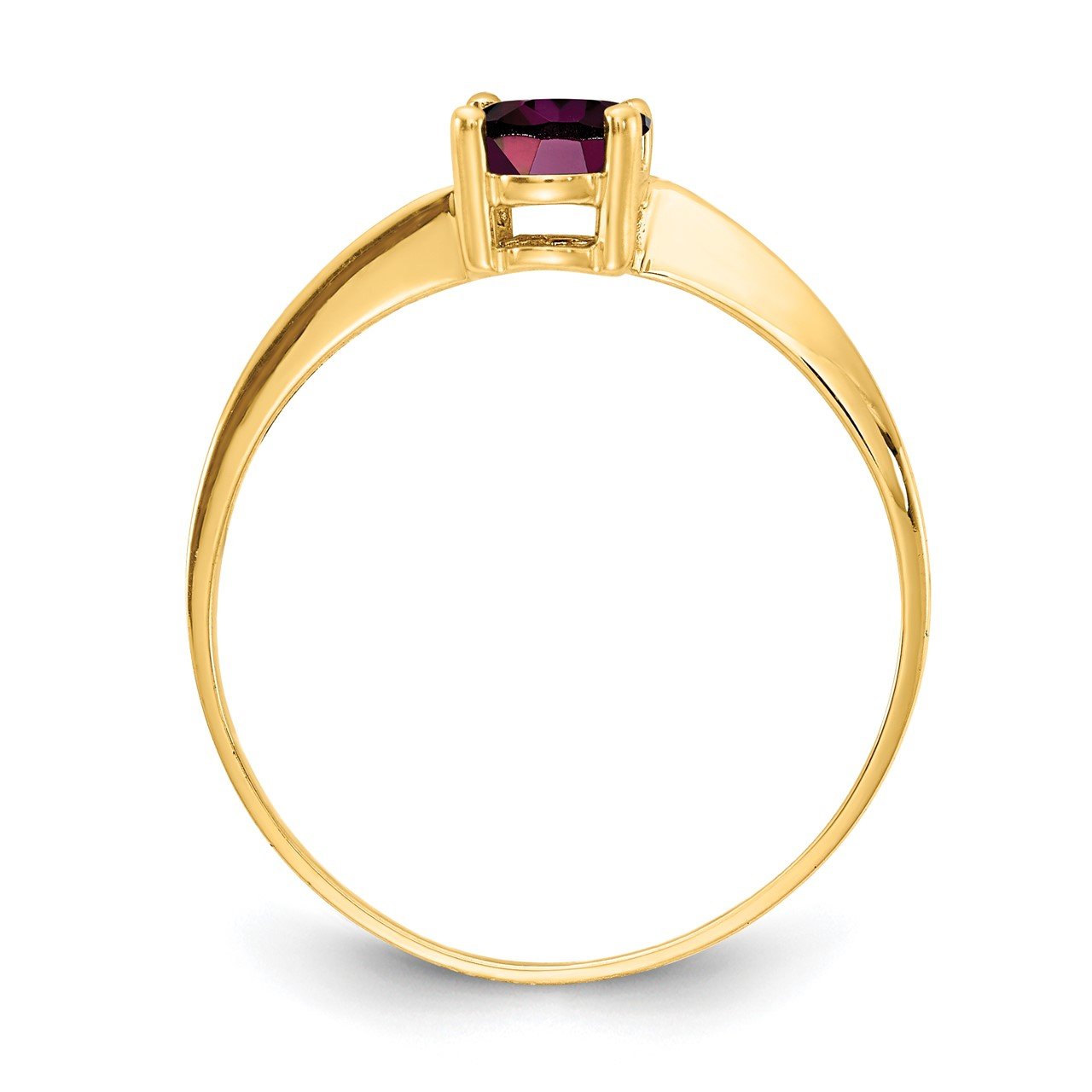 14k 7x5mm Oval Rhodolite Garnet ring-1
