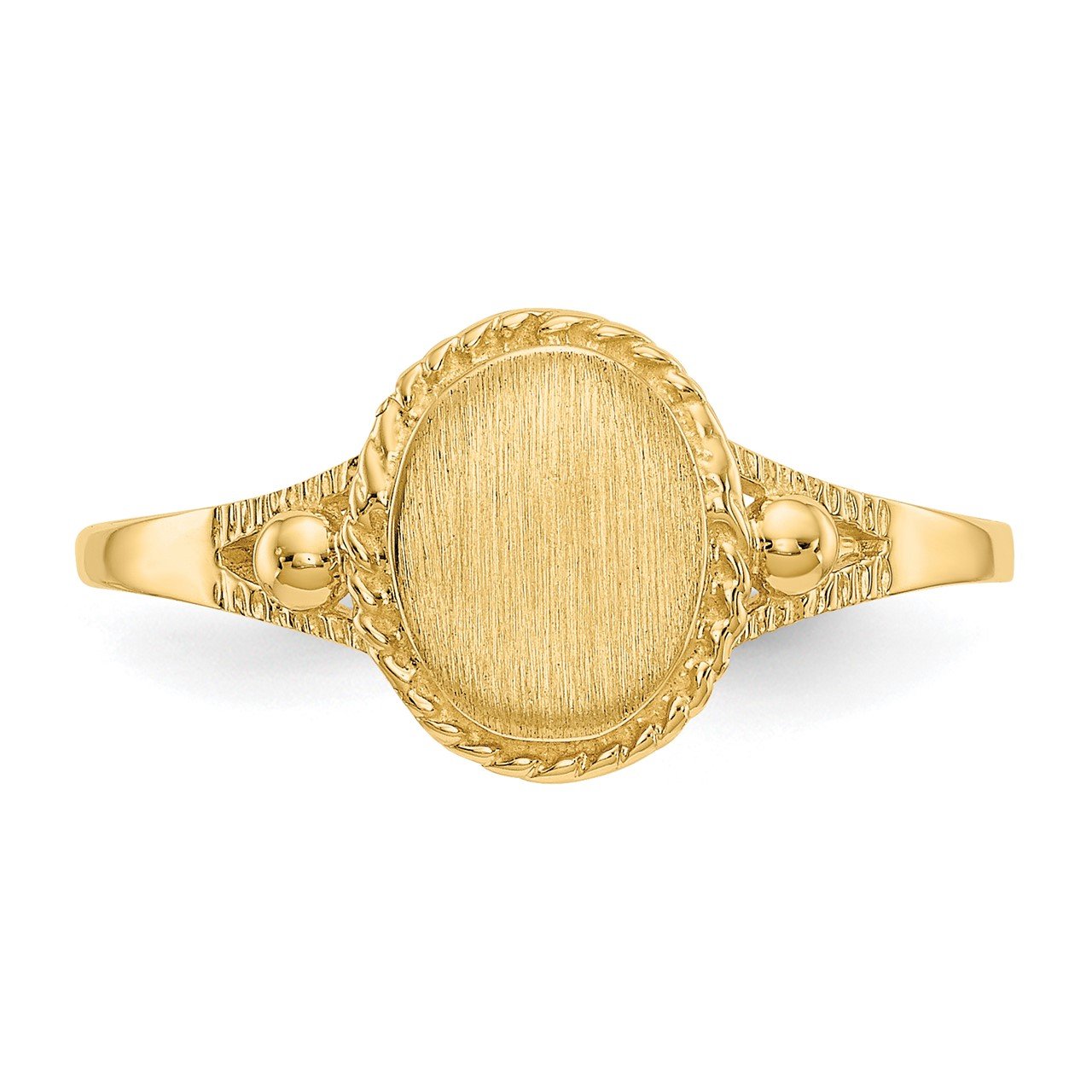 14k Childs Fancy Signet Ring-4