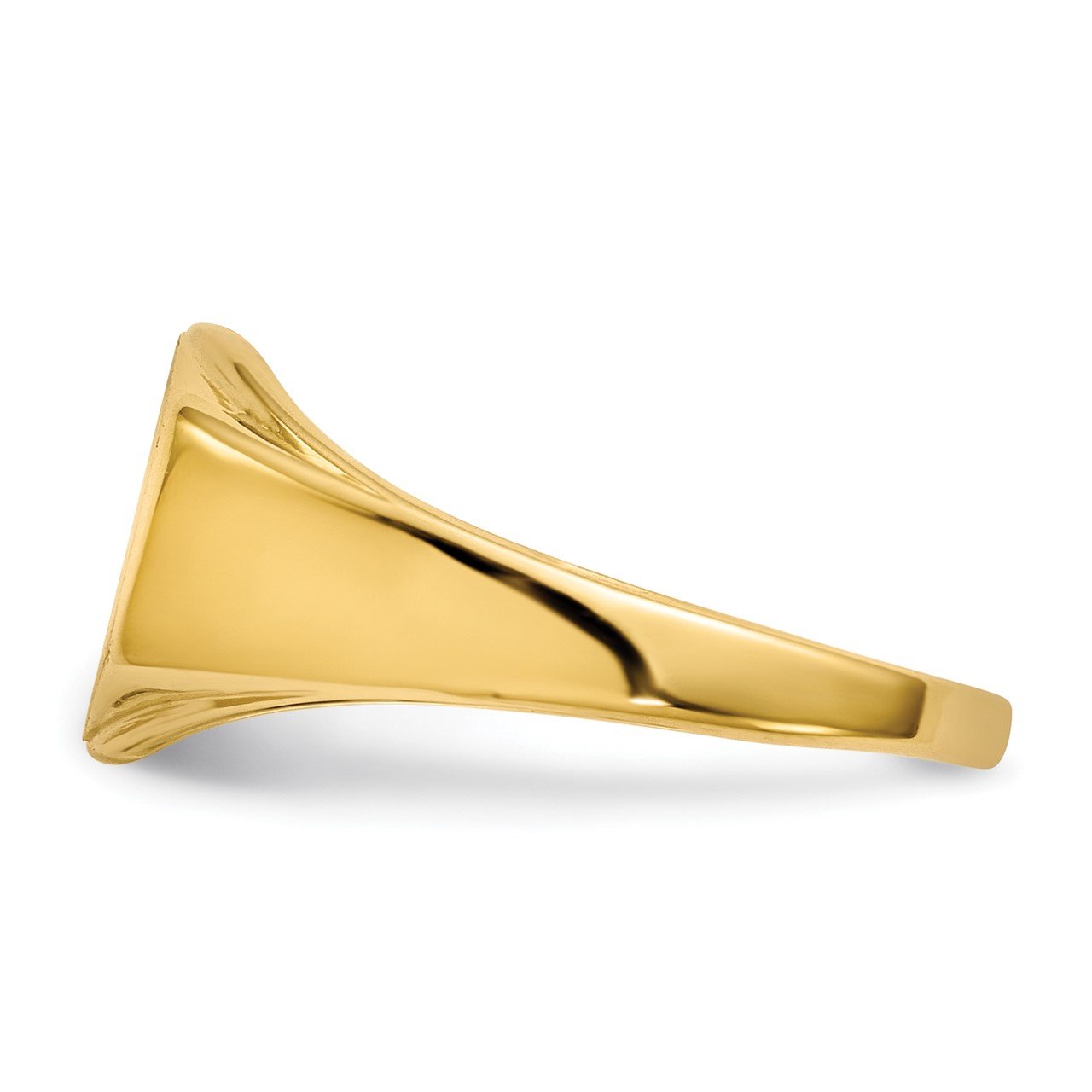 14k 8.5x11.5mm Open Back Signet Ring-2