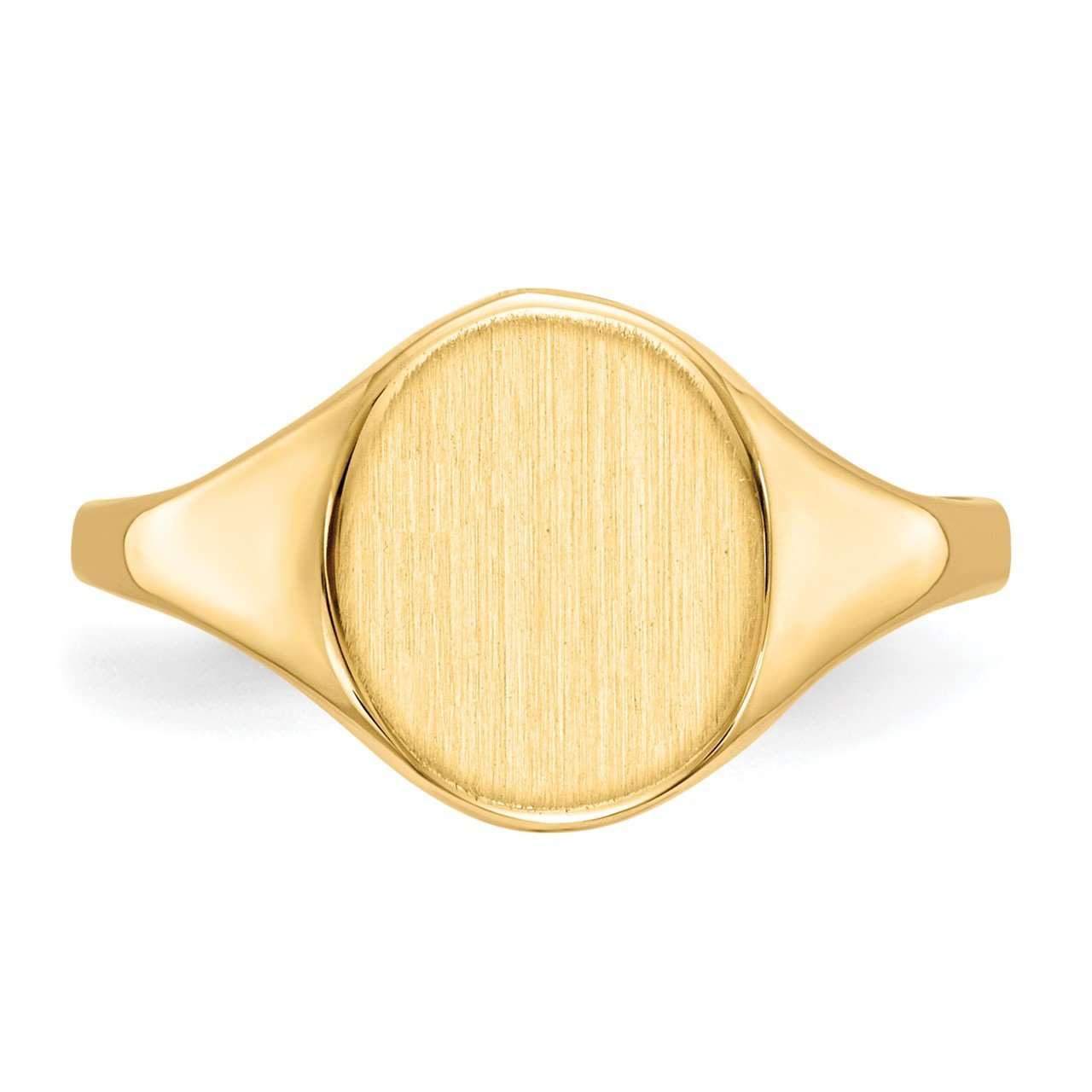 14k 10.0x8.5mm Open Back Signet Ring-3