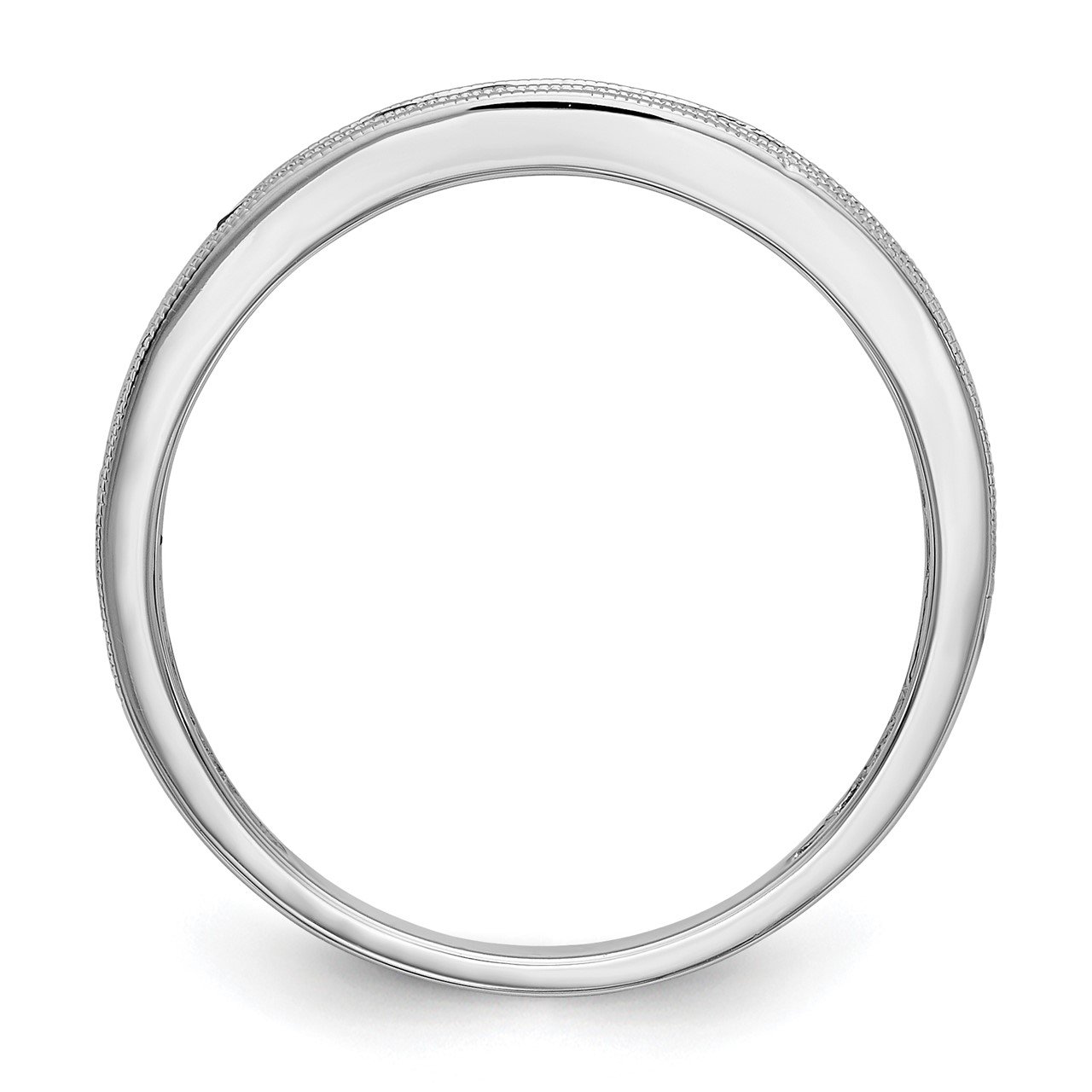 14k White Gold Ruby Band-1