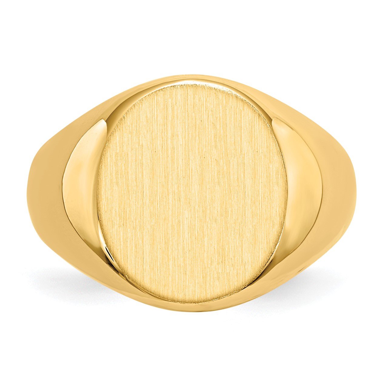 14k 16.0x13.5mm Open Back Men's Signet Ring-3
