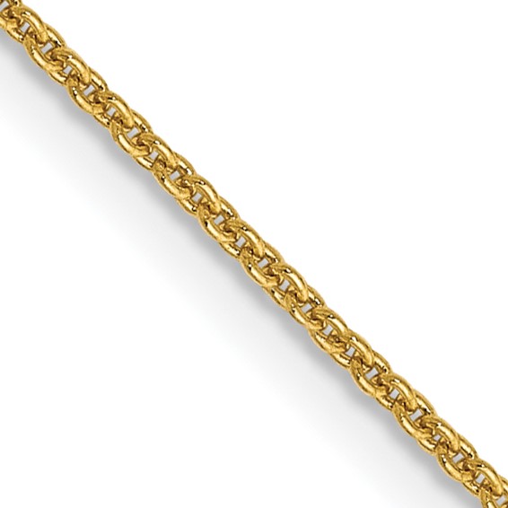 14K 22 inch .9mm Cable with Lobster Clasp Chain